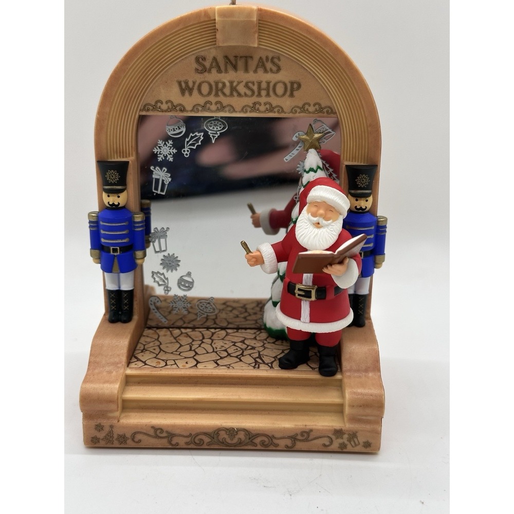 Hallmark Keepsake Santa's Workshop Magic Light Sound Christmas Ornament 2017